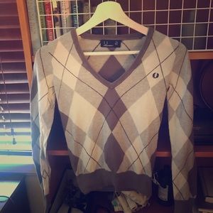 V neck Fred Perry sweater
